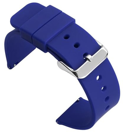 1 st 20 mm klockarmband universalarmband länkarmband handledslampa mjuk for smartklocka(Dark Blue-S)
