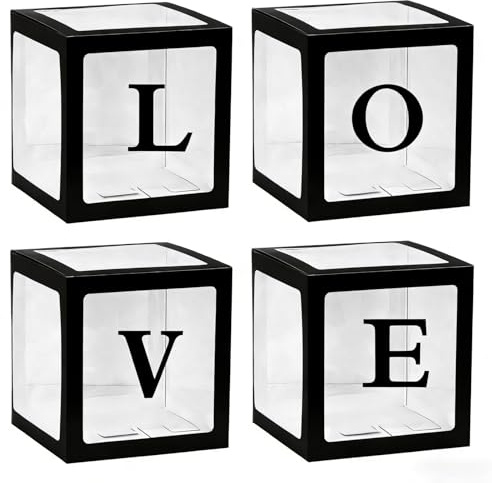 Lekabee Transparent Love Box Decorations