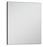 byLIVING Wandspiegel Jakob, Hängespiegel, Designerspiegel, 60 x 70 cm, Flur | Kante in Anthrazit, B 60, H 70, T 2 cm, Garderoben-Set, Badezimmer-Möbel