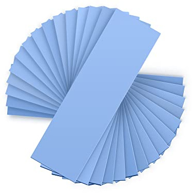 Rongdeson Thermal Pad 15 Pack 3 Types of Thickness Cooling Radiator Double Sided Heat Dissipating Silicone Pad 6.0W/mk Soft Material SSD CPU GPU LED IC Chipset Cooling Blue