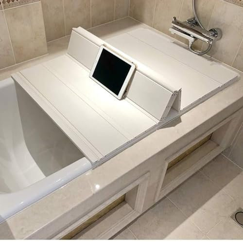 Copertura For Vasca Da Bagno Con Persiana, Copertura For Vasca Pieghevole Da 1,2 Cm, Vassoio Da Bagno Con Copertura Isolata Resistente Alla Polvere E Resistente Alla Polvere In PVC, Adatta For Il Bagn
