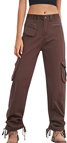 AMDOLE Deals of The Day Schmale Jogginghose In Schwarz Sporthose Mit Handytasche Latzhose Stoff Damen Thermo Leggings Damen Baumwolle Jeans Y2K Spring Pants 2024