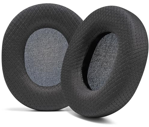 WC PadZ MDR7506 - Replacement Ear Pads for Sony MDR 7506 | Made by Wicked Cushions | Also fits V6 & CD900ST. Softer Leather, Luxurious Memory Foam | Airweave Fabric Airweave Black
