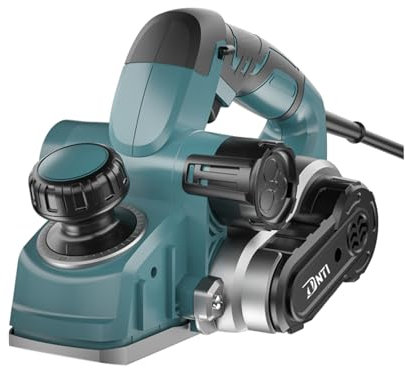 DNTI 1050w Electric Wood Planer Depth 0 mm to 4 mm Electric Hand held Planers for Woodworking 82mm Width Corded Planers for Wood Chamfer DIY Smooth Finish Carpentry Tool (58219-4MM)