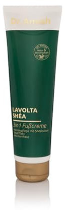 Dr. Armah - Lavolta Shéa - 3 in 1 Fußcreme - Fußpflege mit Sheabutter & Olivenöl bewahrt die Haut vor dem Austrocknen - Fusscreme schützt vor Blasen, Schwelen und Hornhaut - mit Deo-Effekt - 150 ml