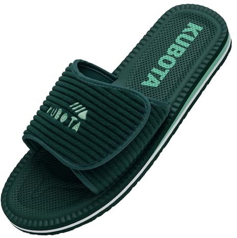 Kubota Scratch Slips, dam, herr, sommarsandaler, pool- och strandskor, tofflor, Färg: grön, 43 EU