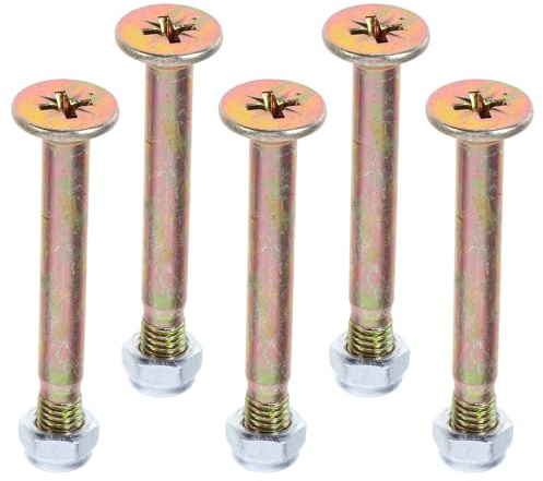 NUOBESTY Kit Fixation Parasol 5 Pièces en Acier Boulons Robustes pour Support de Parasol de Terrasse et Auvent Accessoires d'Extérieur Résistants pour Camping et Jardin Fixations
