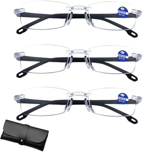 Pukmqu Autofokus-Blaufilter-Gleitsichtbrille Mit HD-Optik, Autofokus Brille Mit Selbsteinstellung, Smart Focus Brille, Nah Und Fern (3PCS)