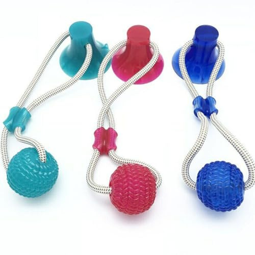 Cabilock Multi-functional Dog Chew with Suction Cup Made of Sturdy Tpr Material, Reduces Destructive Behavior and Boredom, for Pets in Living Room Or Bedroom