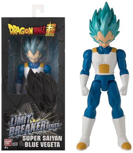 Dragon Ball Super Bandai Figurina Géante Limit Breaker 30 cm - Super Saiyan Vegeta Blue - Licenza ufficiale - Grande Figurina Vegeta articolata - Giocattolo per bambini 4 anni e + - 36732