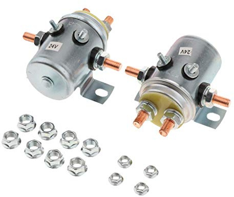 Tenlacum relé de Arranque de Alta Corriente solenoide de 24 V de Funcionamiento Continuo, 200 A, 6 terminales, aislador de batería SPST y relé