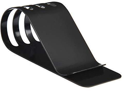 Lindenle Money Clip Spring Steel Cash Clips Large Capacity Minimalist Front Pocket Wallet (Large Size Black)