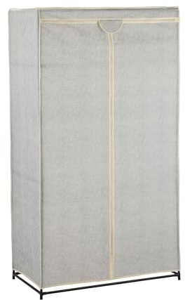 MSV Penderie en Tissu XL Pliable avec Tringle à vêtements 90 x 50 x 160 cm