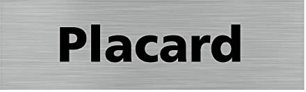 Signalétique.biz France - Plaque de porte PLACARD (Q0245) - 170 X 50 mm - Plaque aluminium brossé de 2mm