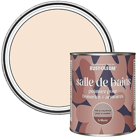 Rust-Oleum Pink Moisture Resistant Bathroom Wood and Cabinet Paint in Gloss Finish - Melrose 750ml