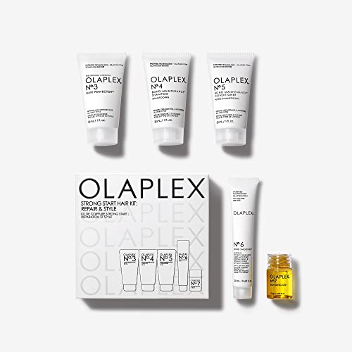 Olaplex Strong Start Haarpflegeset: Repair & Style, No 3, 4, 5, 6, 7, Stärkt Und Spendet Feuchtigkeit, Frizz-Kontrolle, Sorgt Für Maximalen Glanz, Für Alle Haartypen