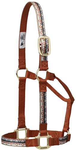Weaver LeatherWeaver Leather Nylon Chevron Non-Adjustable Horse Halter, Average, Black/Multi