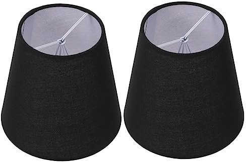 Hoement 2er-set Stoff-trommel-lampenschirme Lampenabdeckung Für Tischlampe Pendelleuchte -stehlampe Home Dekorative Schirme