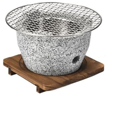 Estufa portátil para barbacoa Estufa de parrilla de barbacoa de carbón de material de piedra, parrilla de barbacoa coreana for interiores y exteriores for el hogar, estufa de parrilla portátil for aca