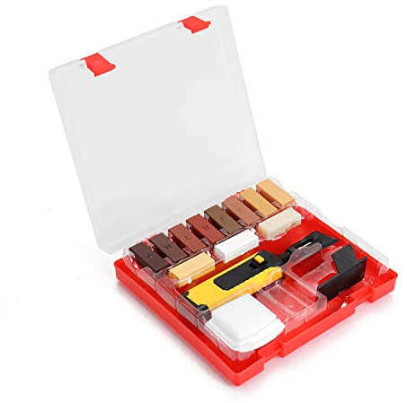 Laminatreparationssats, Träparkettreparationssats, Hårdvaxreparationssats för trä, Möbler, Golv, PVC-vinylgolv, Träspackel, Hålreparation, Repreparation (1)