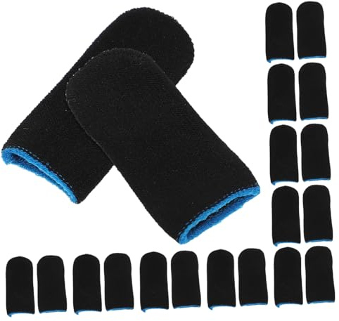 LRXIYODE 10 Pares de Funda para Dedos de Juego para Teléfono Móvil, Ligera y Transpirable de Nylon, Portátil y Fácil de Usar para Adultos Jugando Juegos