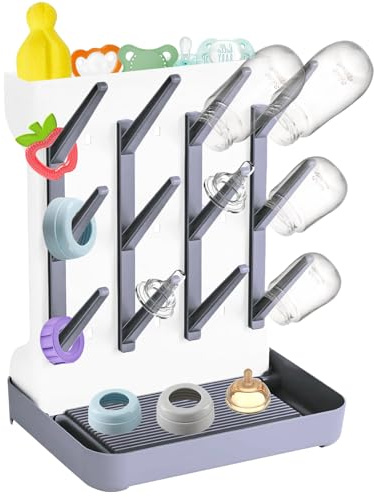 morkka Égouttoi Biberon Bebe Seche Biberon Bebe Vertical Peu Encombrant Support Accessoires pour Bébé Idéal pour Ranger Brosses et Tétines