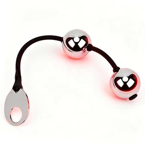 Anal Beads Analkette für Frauen mit 2 Analkugel Klein Analkugeln für Mann Frau Metall Massiver Anal Kugeln Edelstahl Kurze Liebeskugeln Analplug für Männer Frauen Analspielzeuge für die Frau Paare