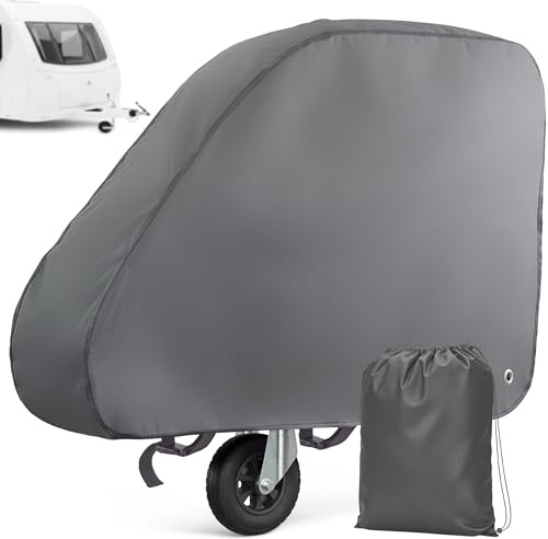Praknu Deichselabdeckung Wohnwagen PVC – Deichselhaube – Anhänger Abdeckung | Extra dicke Schutzhülle, wasserdicht & UV-beständig, für Anhängerkupplung & Deichsel, auch für Humbaur