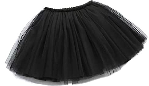OFKPO Niñas Falda de Tul de Ballet Infantil de Negro Disfraz Bailarina Ballet Costume