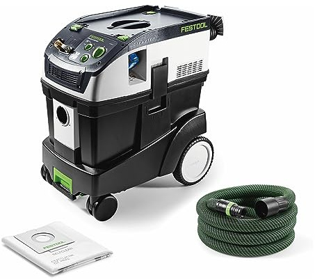 Festool Absaugmobil CTM 48 E LE EC B22 R1 CLEANTEC (mit Filtersack, Saugschlauch glatt Ø 27/32, Druckluftmodul)
