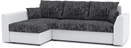 Ecksofa Paul mit Schlaffunktion! Best ECKSOFA! Eckcouch mit Bettkasten! (Lawa 17 + Soft 17)