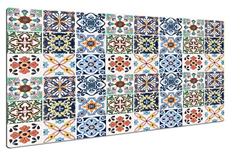 decorwelt | Herdabdeckplatten 80x52cm Ceranfeld Abdeckung Glas Spritzschutz Abdeckplatte Glasplatte Herd rutschfest Herd Ceranfeldabdeckung Mosaik
