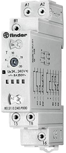 Finder Zeitrelais 1W, 8A, 24-240VAC/DC 80.51.0.240.P000
