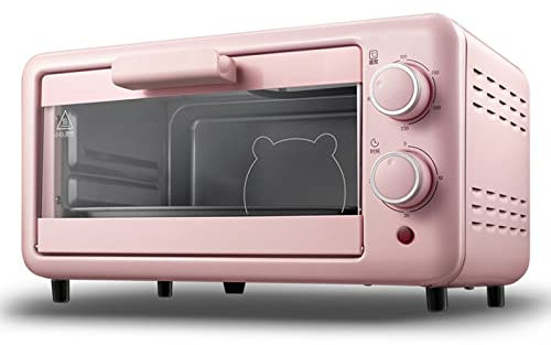 PanHuiWen Mini Horno, Horno Tostador De 11 L, Horno Eléctrico De Encimera De 800 W Temporizador De 60 Minutos Tubo De Calentamiento De Acero Inoxidable 100-230 ° Incl. Bandeja De Hornear