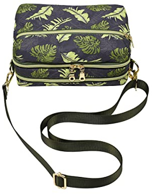 YANAIER Small Crossbody Bag for Women Multi Pocket Cellphone Purse | 4 Zip Compartments, Lightweight, Waterproof Nylon, Ladies Small Shoulder Bag, Travel Handbag