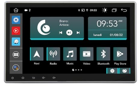 Radio de Coche universales 1 DIN Android GPS Bluetooth WiFi USB Dab+ Touchscreen 10 4core Carplay AndroidAuto