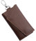 JNNJ Estuche para Llaves de Coche con Ganchos, Estuche de Cuero Genuino para Llaves, Estuche para Tarjetas Llavero Multifunción para Coche, Orgnizador Llaves de Coche para Hombre y Mujer(Café)