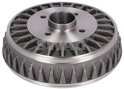 SWAG Tambor de freno 2x Trasero Derecha Trasero Izquierda corona de agujeros Ø100mm