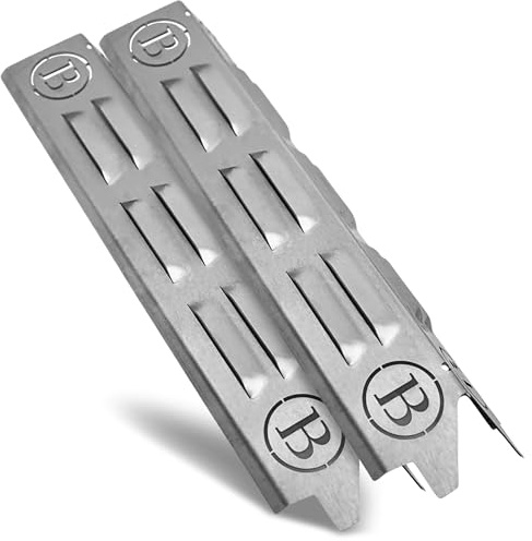 BABOSSA Flammschutz aus V4A Edelstahl 2er Pack – passend für Enders Boston Pro 4KR Turbo II & Boston EVO PRO 4RP Turbo II – Brennerabdeckung – Ersatz für Aromaschienen – Zubehör für Gasgrill