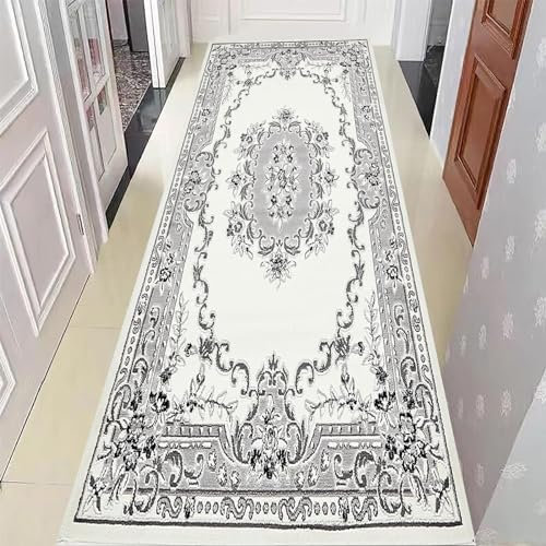 YANHONG Handwebteppich Läufer Teppich 100 x 430 cm Wetterfest waschbar rutschfest Flur Läufer Läufer Event Teppich mit rutschfestem Gelrücken für Esszimmer, Küche, läufer Flur, E