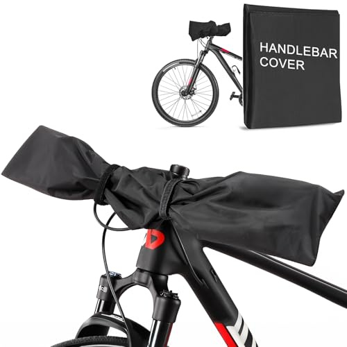 Nutmanel 2 stycken styreskydd, e-cykel, vattentätt, skydd mot väta, damm och smuts, skyddsfodral för elcyklar, transportskydd, skyddshölje, cykelskydd, vinterskydd