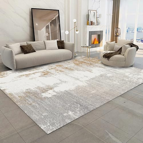 Sottotappeto antiscivolo Grigio Marrone Inchiostro Design Tappeto Lavabile Durevole,tapeto moderni cucina ingresso moderno,180x250cm