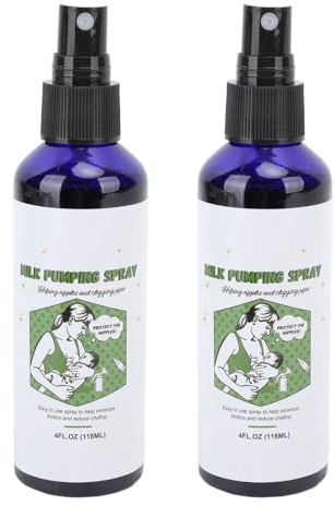 Spray per Estrazione del Seno, 2 Pezzi 118 Ml Spray per Estrazione del Latte Idratante Che Sblocca i Capezzoli Spray Lubrificante per Pompa per L'allattamento Al Seno
