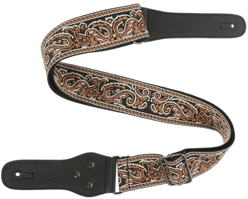 ULDIGI 1satz Gitarrengurt Mit Breitem Design Und Einzigartiger Stickerei Verstellbar Für Akustische Und Elektrische Gitarren Sowie Bässe Inklusive Plektren Komfortabel Und Stylish Für