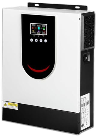 ERSINIAN Onduleur Hybride Solaire 3000 W, onduleur à Onde sinusoïdale Pure DC 24 V vers AC 220 V/230 V avec contrôleur 80 A, onduleur Hors réseau pour la Maison