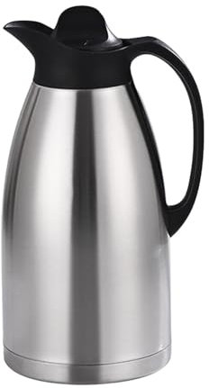 JISADER Caraffa Termica per caffè in Acciaio Inossidabile, bollitore sottovuoto, brocca per Acqua, brocca isolata sottovuoto, Coperchio sigillato per liquidi, 2 Litri