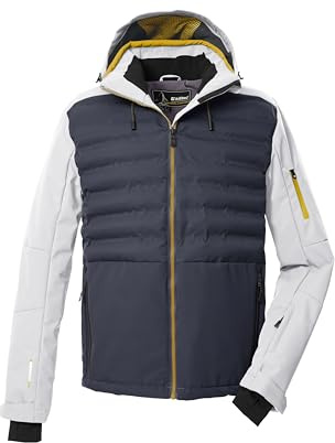 Killtec Herren Ksw 72 Mn Ski Jckt Hybridjacke/Steppjacke mit abzipbarer Kapuze und Schneefang