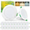 Fondiiz LED Einbaustrahler 230V 68mm, 20er Set LED Spots Warmweiß Neutralweiß Kaltweiß, 5W 480LM Deckenspots Weiß, IP44 Spots Deckenleuchte Flach Einbauleuchten für Badezimmer Küche Wohnzimmer
