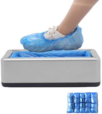 Generico Distributore Automatico Di Copriscarpe - Dispenser Automatico Di Copriscarpe Con 100 Sacchetti | Copristivale Antiscivolo Impermeabile | Copertura Antipolvere | Copri Stivale Antipolvere