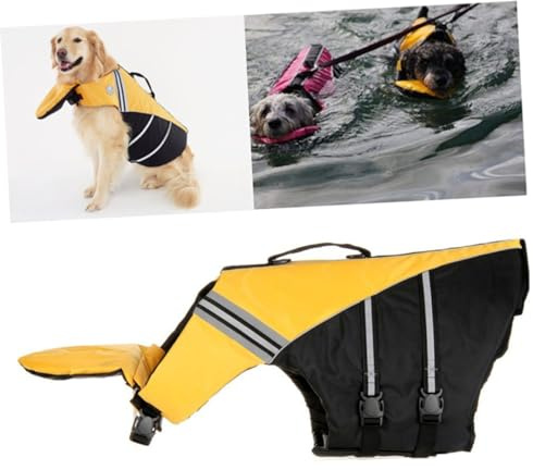 Toyvian Rettungsweste Für Hunde Verstellbar Atmungsaktiv Schwimmweste Für Welpen Mit Tragegriffe Für Haustiere Strapazierfähig